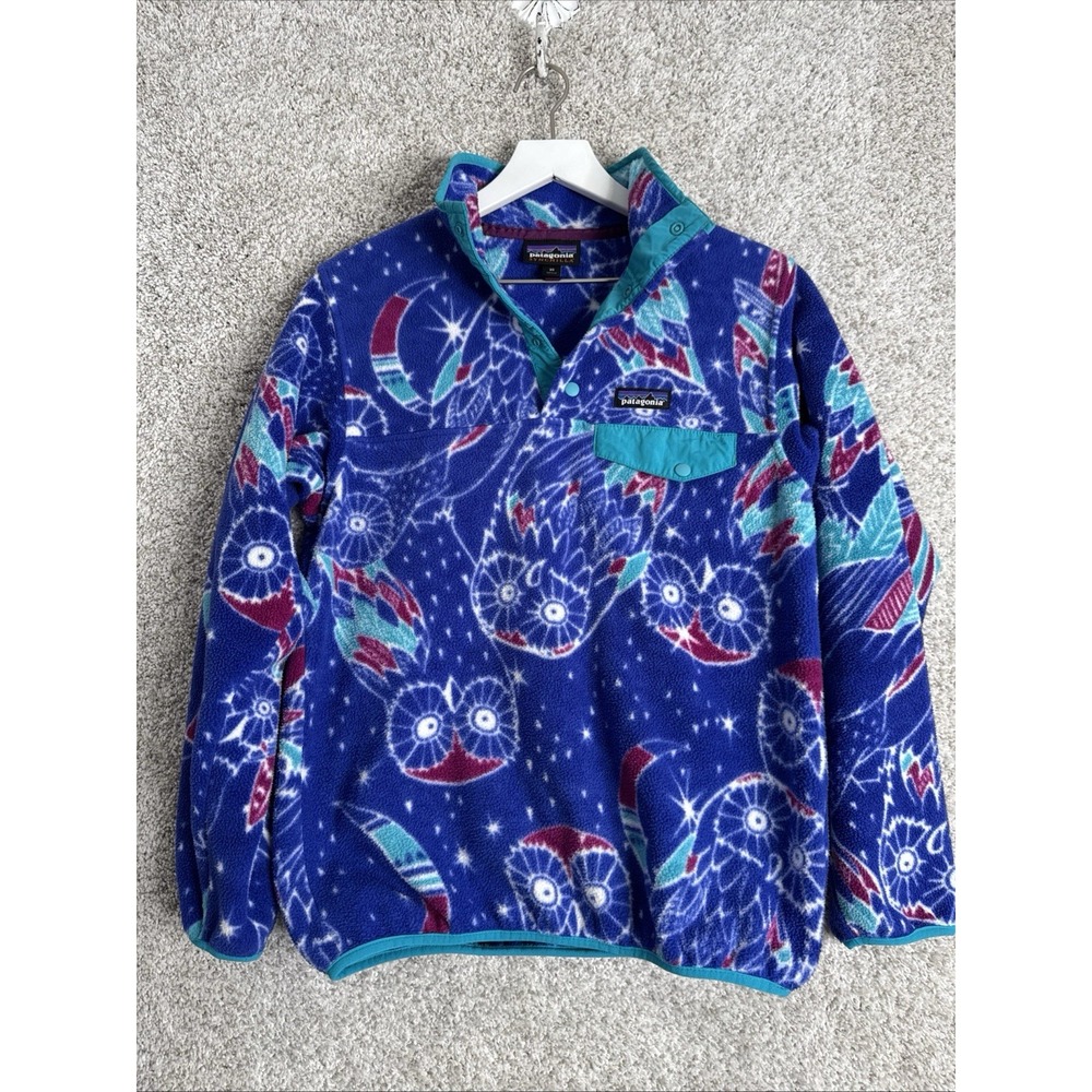 PATAGONIA Synchilla W's Snap-T Pullover Fleece Moon Owl Harvest Blue FA16- XS